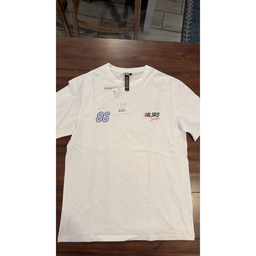 LSKD Redline FLXCotton Tee Oversize White Unisex Sportswear S USST00835 NEW NWT - Picture 5 of 16